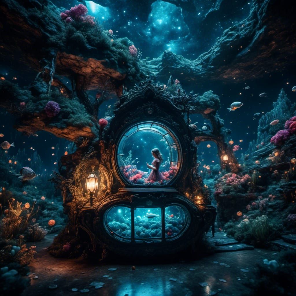 Gigantic Fishtank in Fairy Tale Style