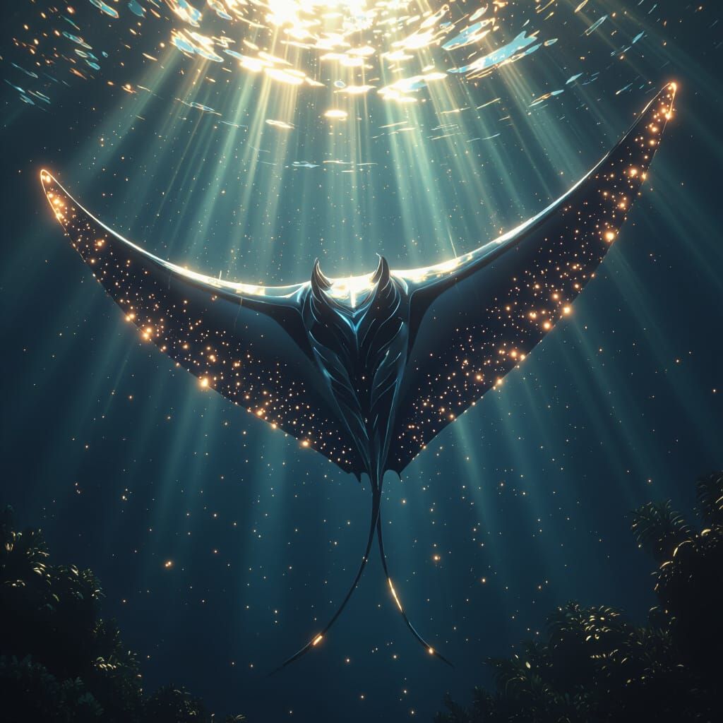 Celestial Rays in Dark Fantasy Concept Art