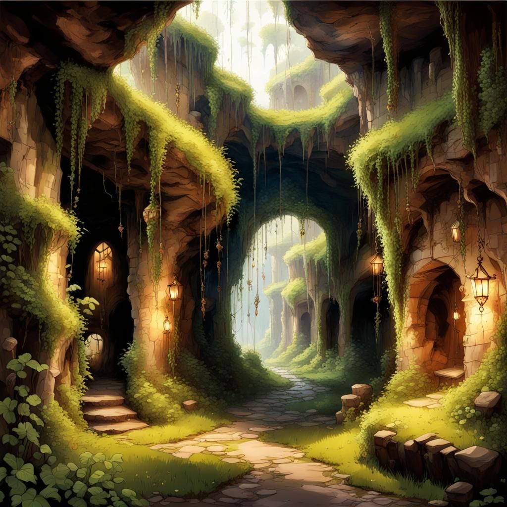 Underground city ruins forgotten for centuries.