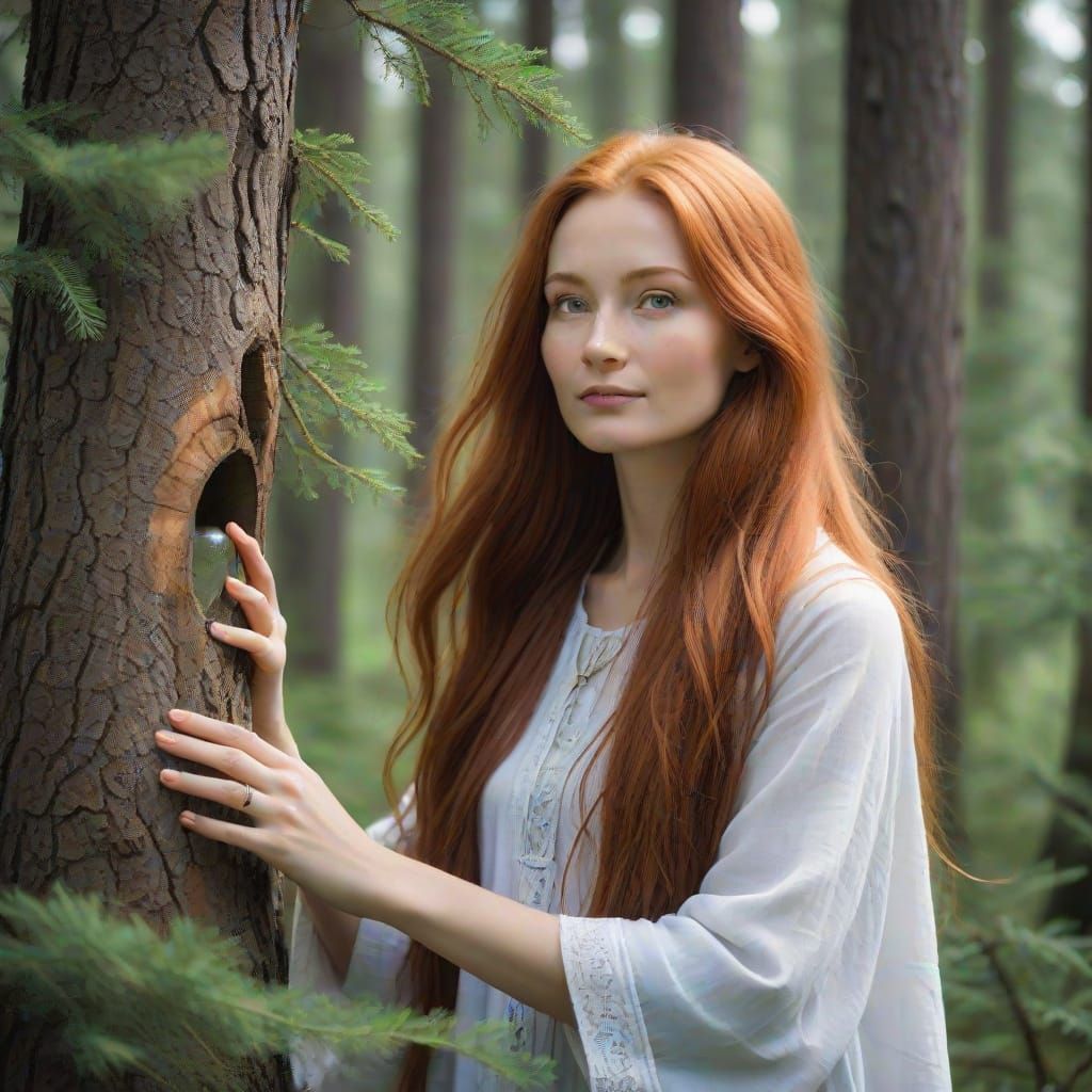 Anastasia: Woman Connected to Nature in Siberian Taiga