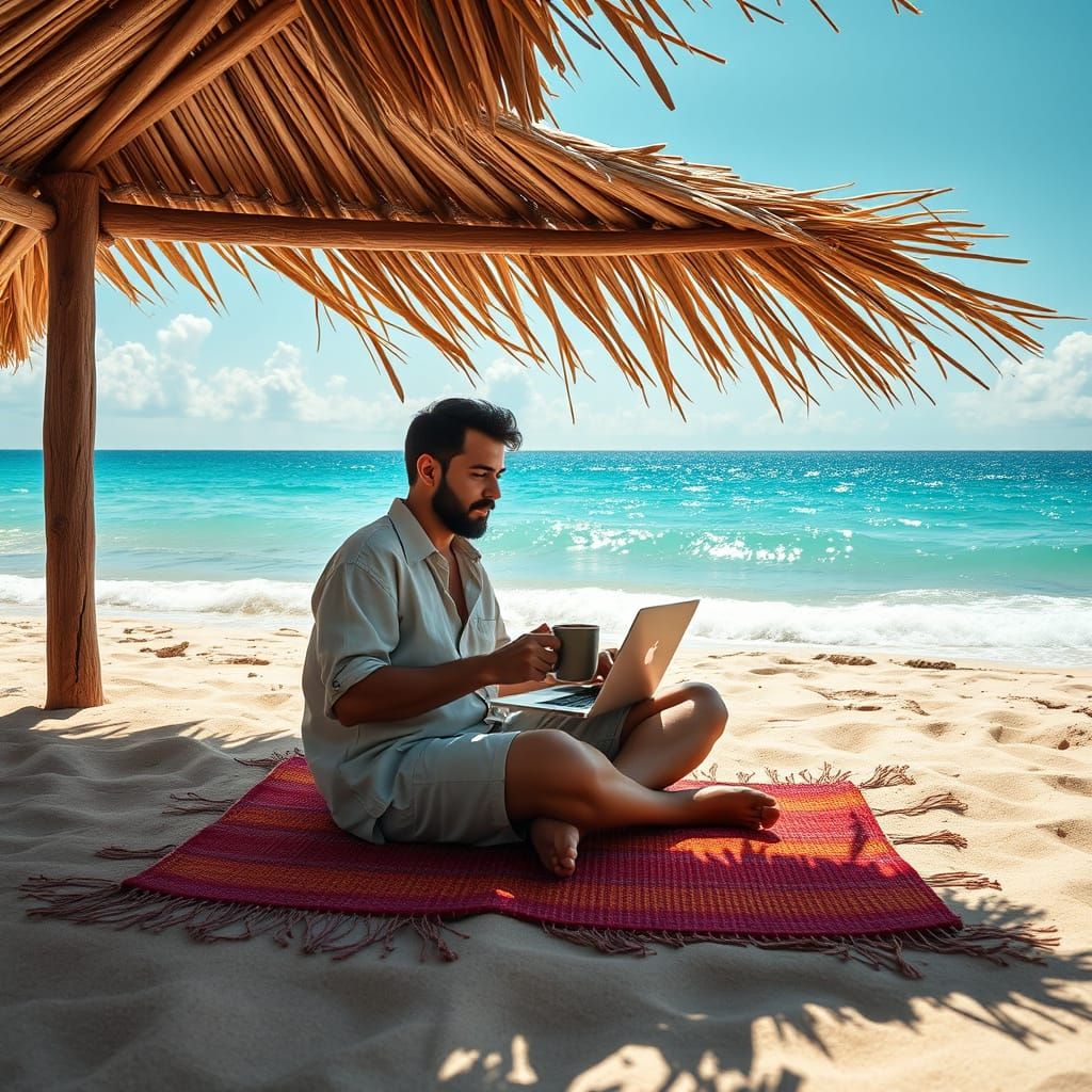 Digital Nomad in Tropical Paradise