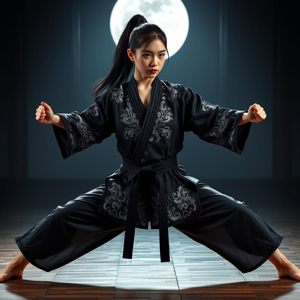 Korean Martial Arts Master in Traditional Gi