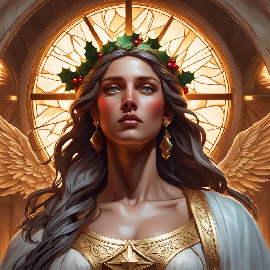 Christmas Nativity Scene in Digital Art Style