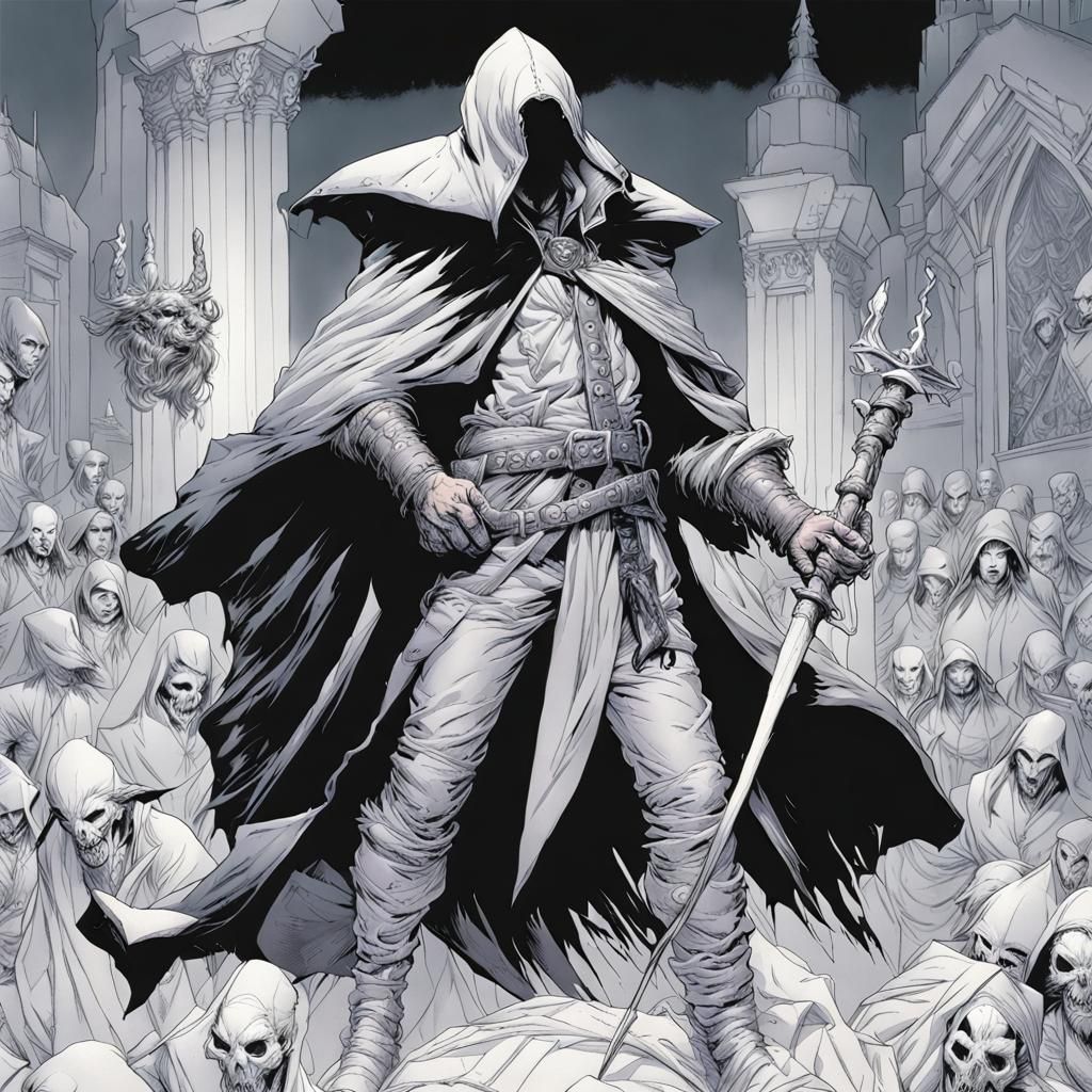 Grimdark Fantasy Art in Dramatic Baroque Style