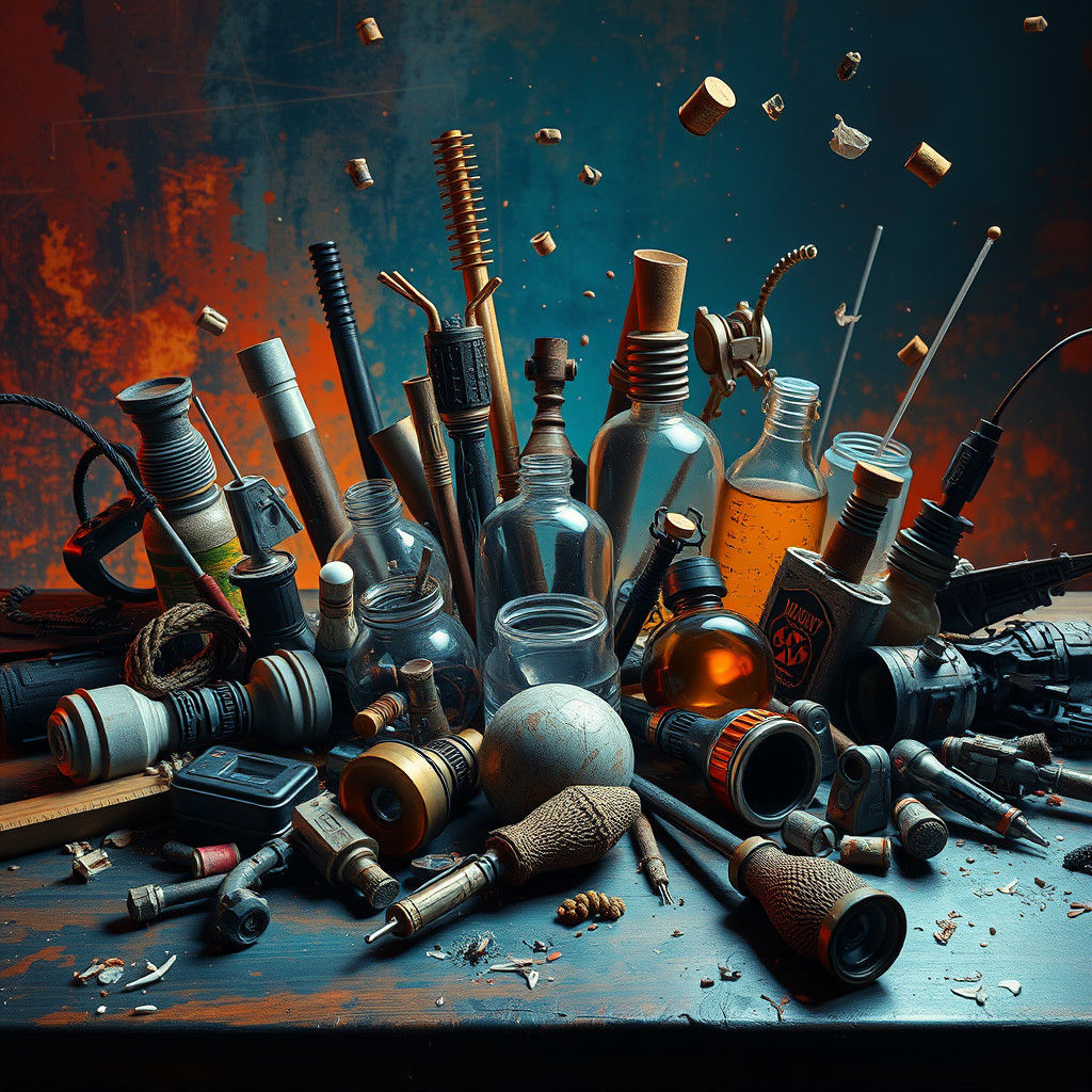 Chaotic Still Life: 15 Mistakes in Splash Art Style