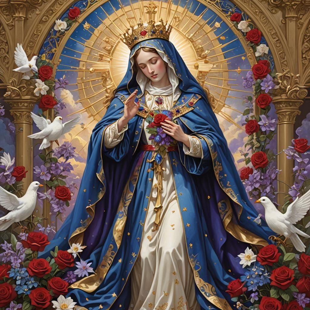 Our Lady of Sorrows at Heaven's Golden Gates