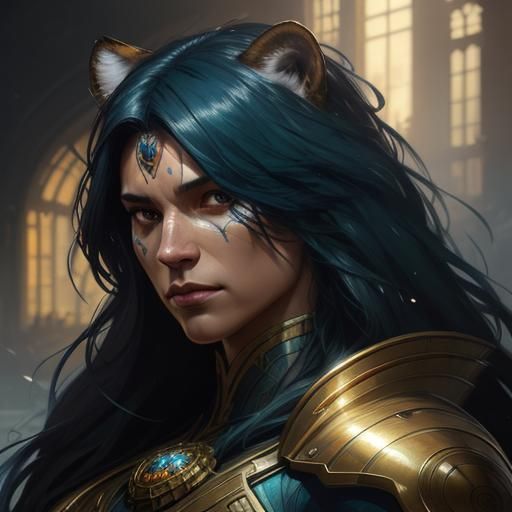 Hyperdetailed Jaguar Portrait in Volumetric Lighting