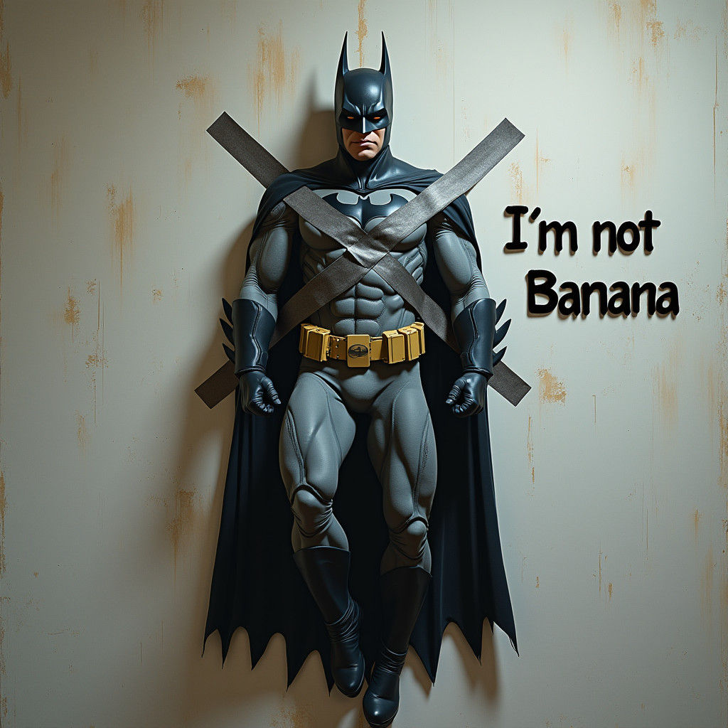 Crushed Vigilante: A Photorealistic Batman Struggling to Rem...