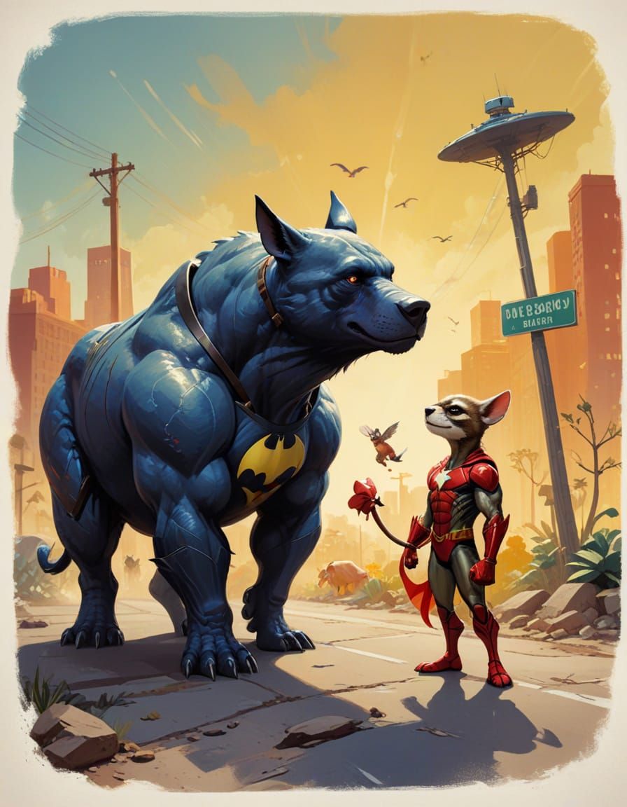 Superhero and Supervillain Animals Forge Unlikely Friendship