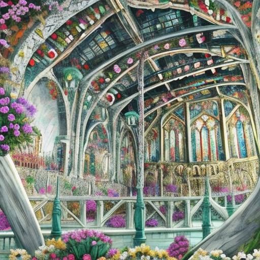 Abstract Display of Colors and Shapes