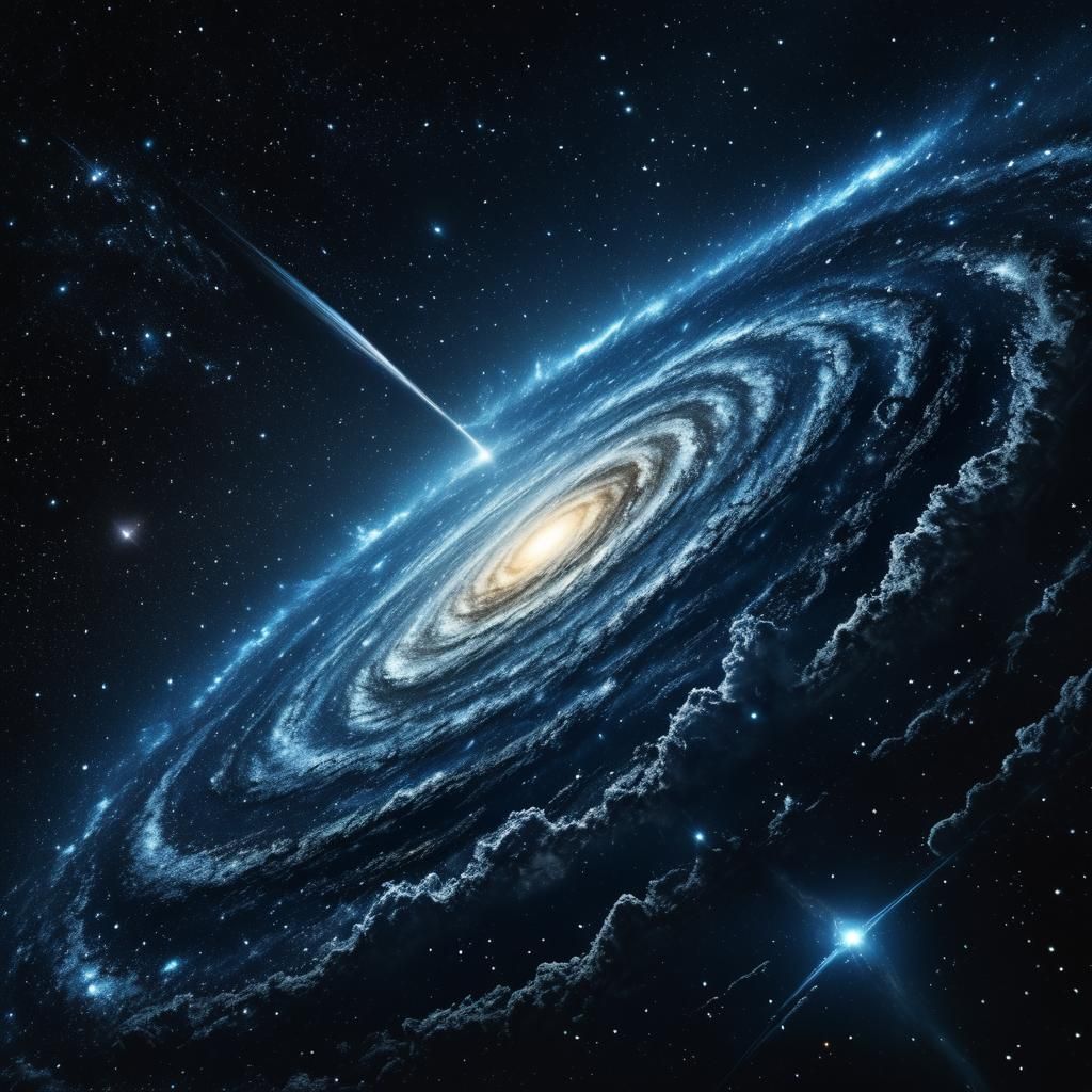 Hyperrealistic Galaxy with Intricate Detail in HDR