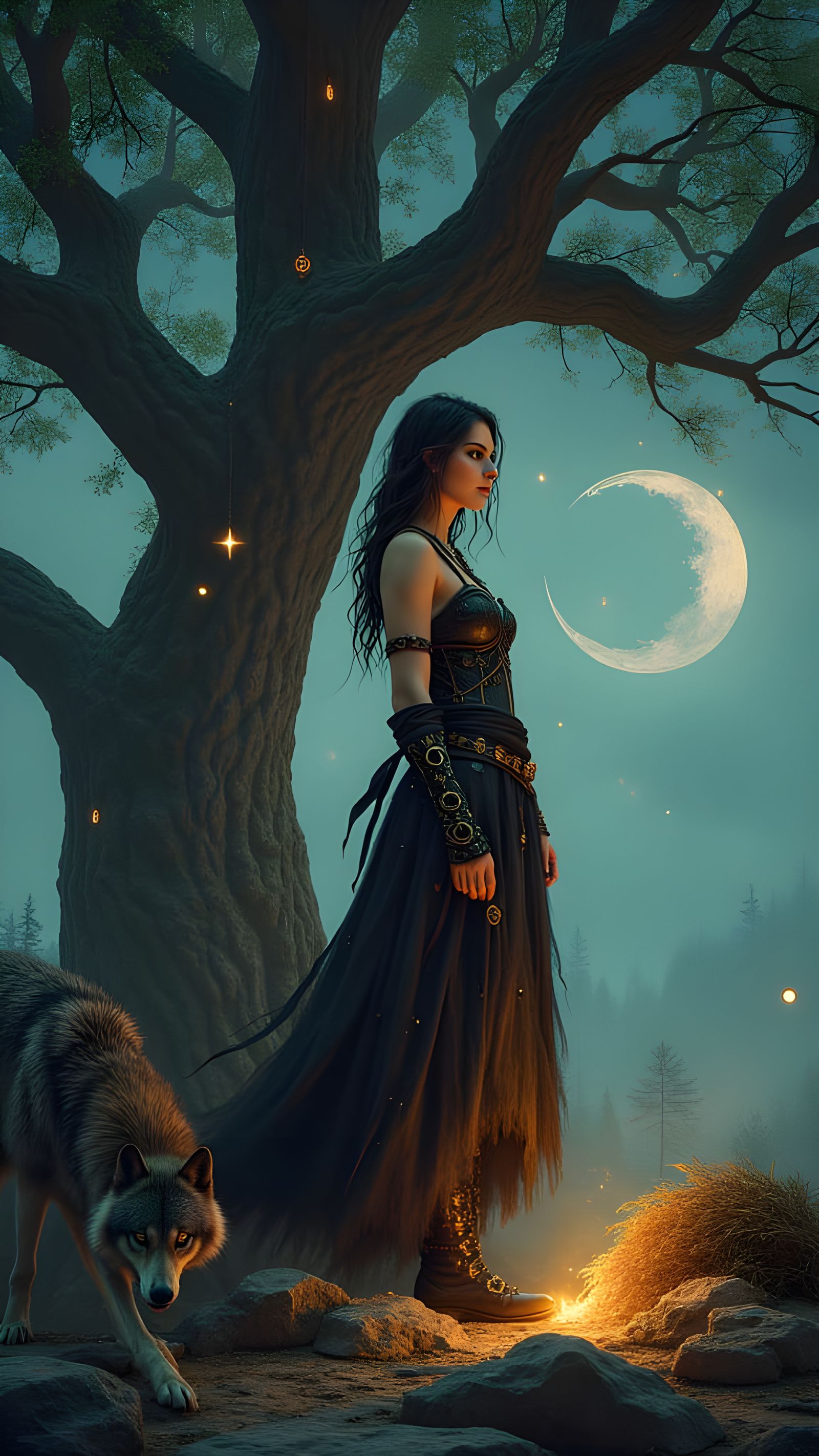 Norse Warrior Woman Embarks on Transcendent Journey