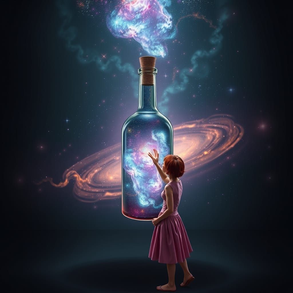 Enchanted Vessel Unveils Celestial Wonders in Darkened Space