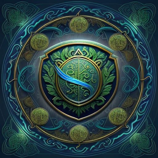 Enchanted Liver Shield in Whimsical Medical Art