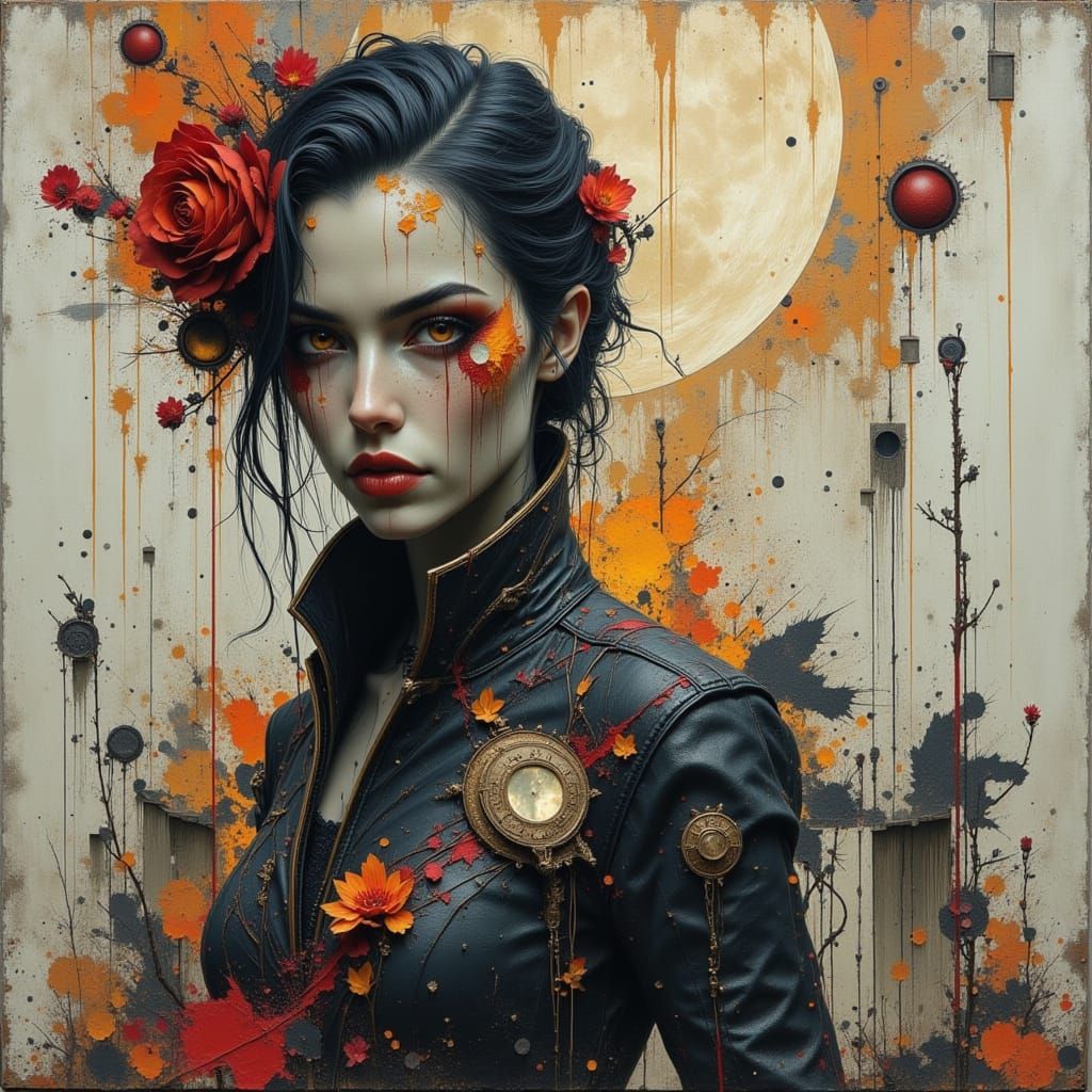 Mysterious Figure in Dark, Ominous Portrait