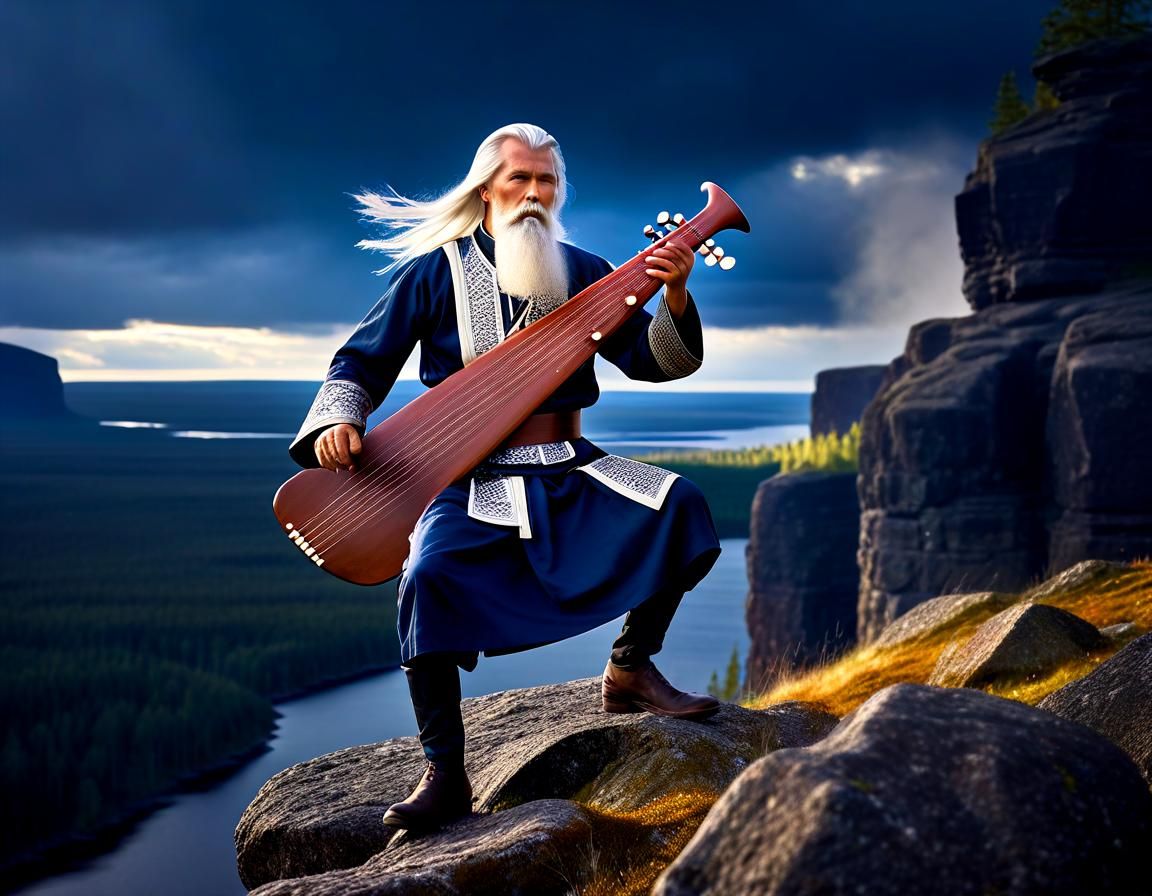 Väinämöinen, the legendary Finnish hero from Kalevala.