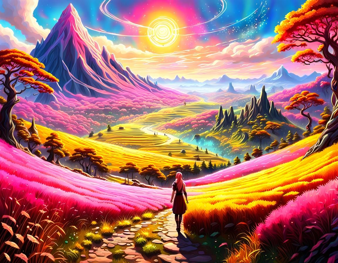 In Fields of Pink and Yellow