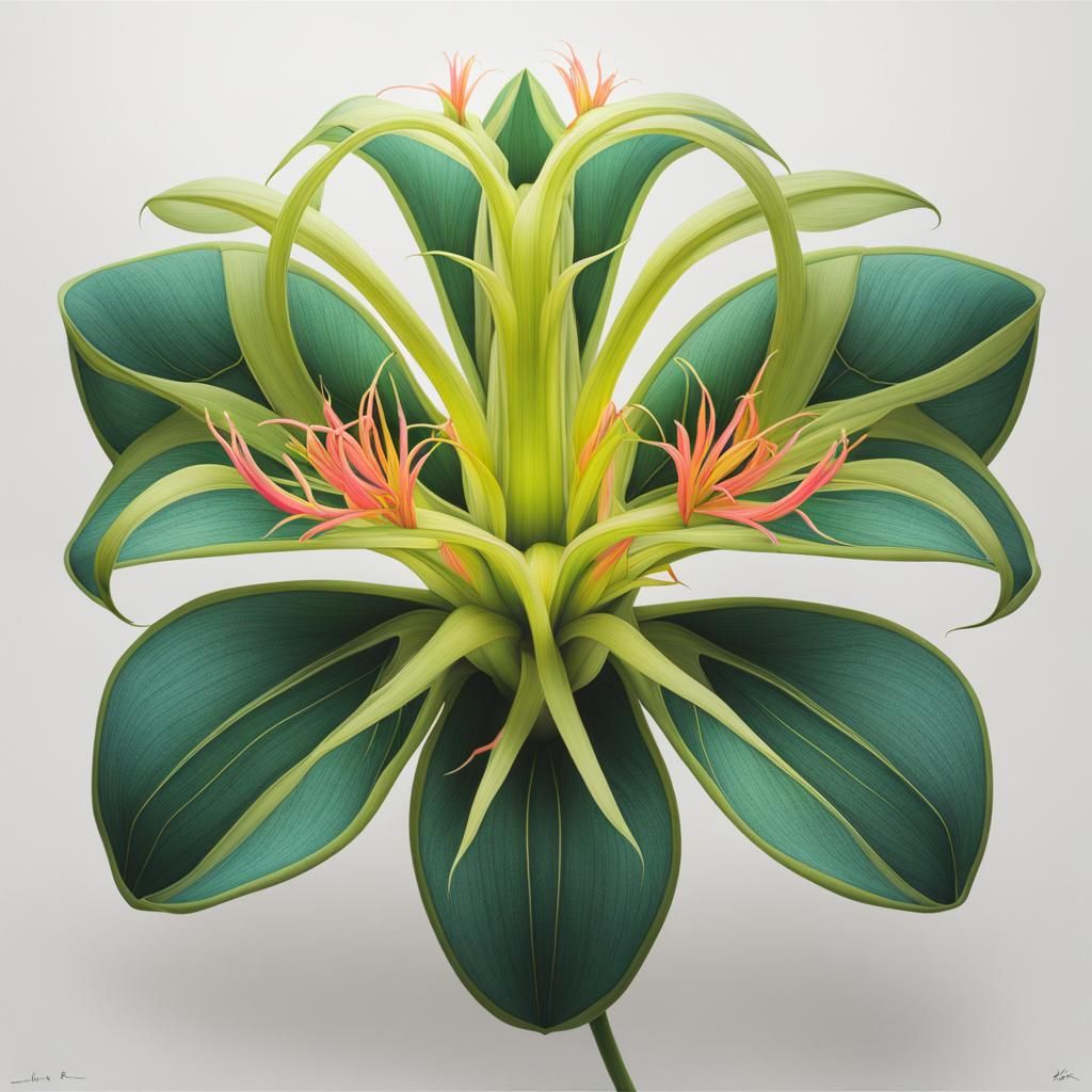 Extraterrestrial Killer Flower as 3D Scientific Illustration
