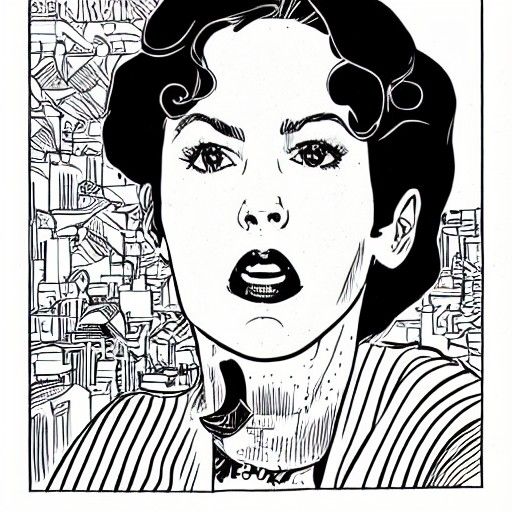 Hopey in Alternative Comic Art Style