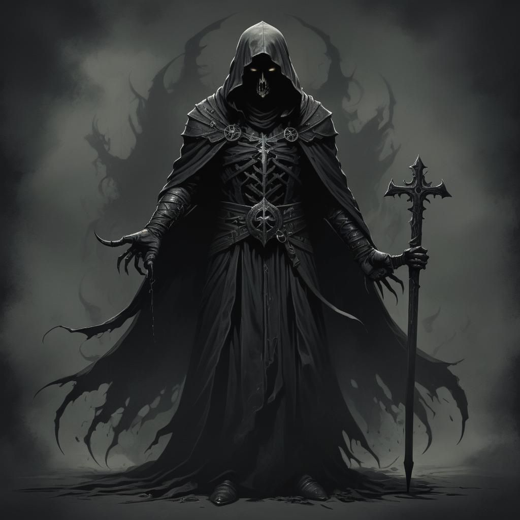 Grimdark Image in Tenebrism Style
