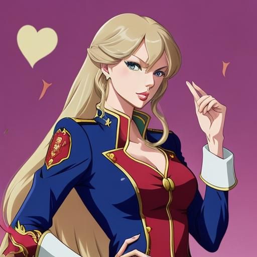 Taylor Swift in Utena Anime Style