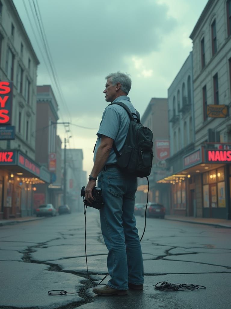 Divided Landscape: A Cinematic Digital Art