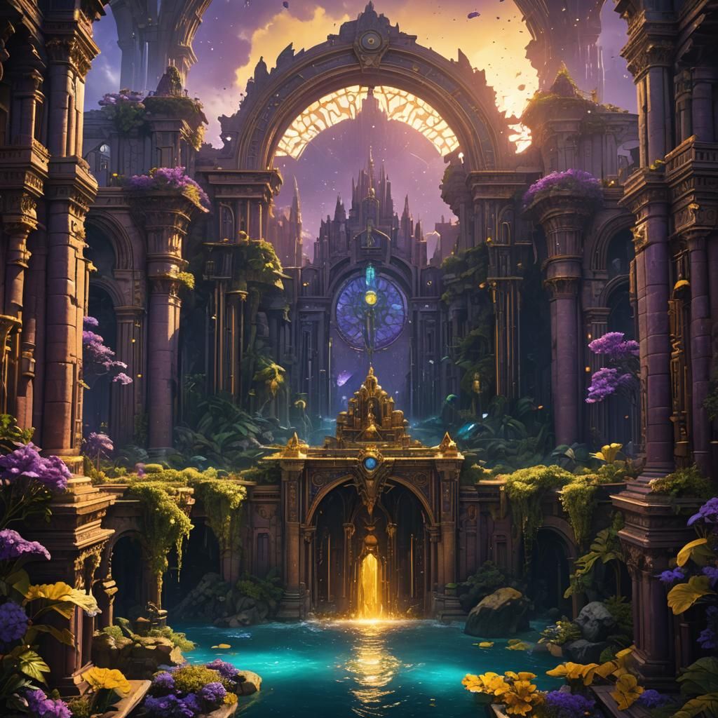Spectacular Sunken Atlantis: Dark Fantasy Concept Art