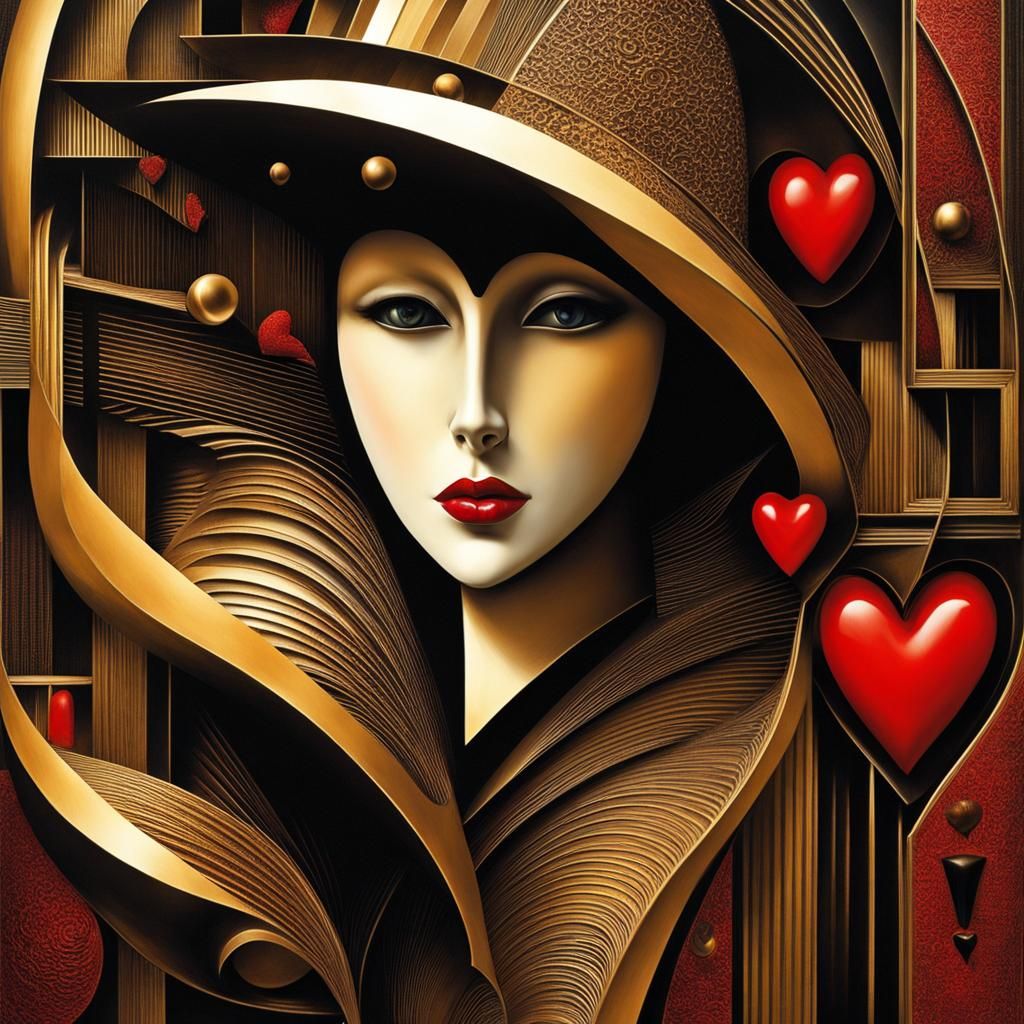 Surreal Heart Within Heart: A Symbol of Love