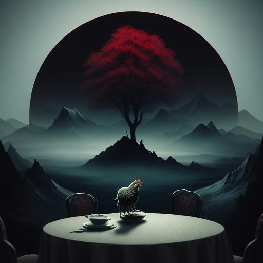 Surreal Hybrid Animal in Dreamlike Landscape