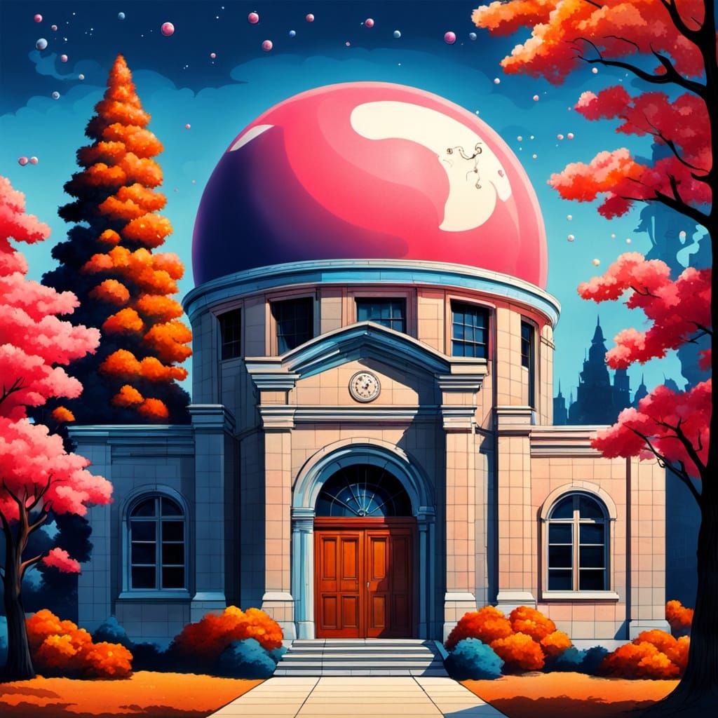 Vibrant Bubblegum Pop Art in a Retro Aesthetic