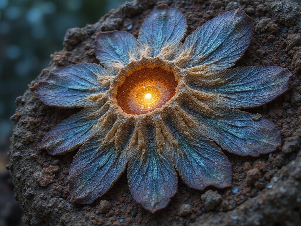 Crazed Bioiridescent Nucleated Microvoids Lavaconic Crackle Crazing in the Fabric of Time