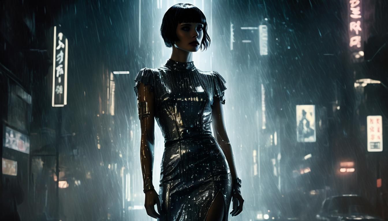 Ethereal Rachael in Shimmering Silver