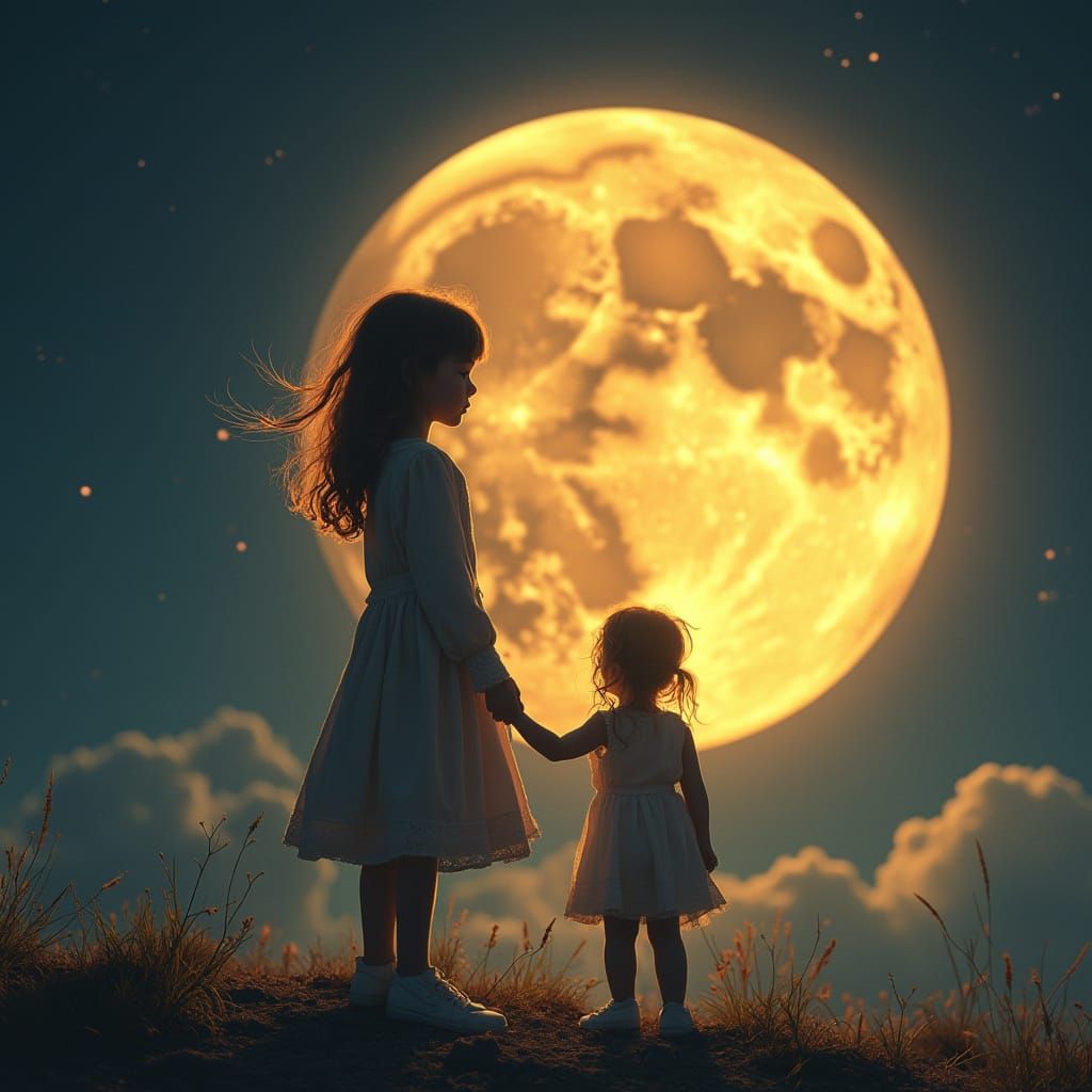 Lunar Family Portrait in Solar Splendor