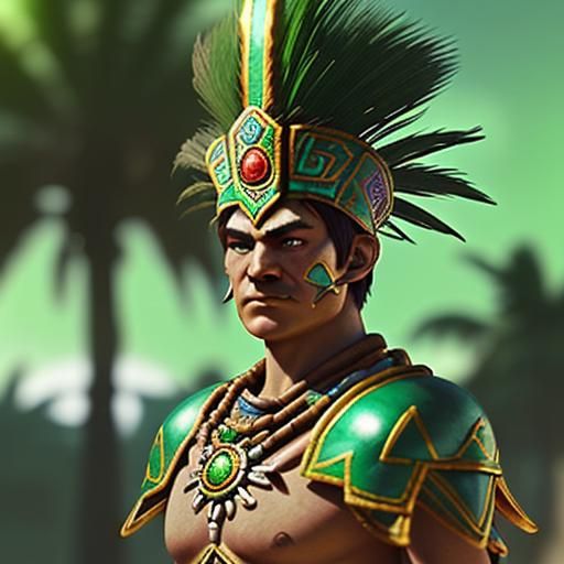Montezuma Aztec Leader on Civilization 3