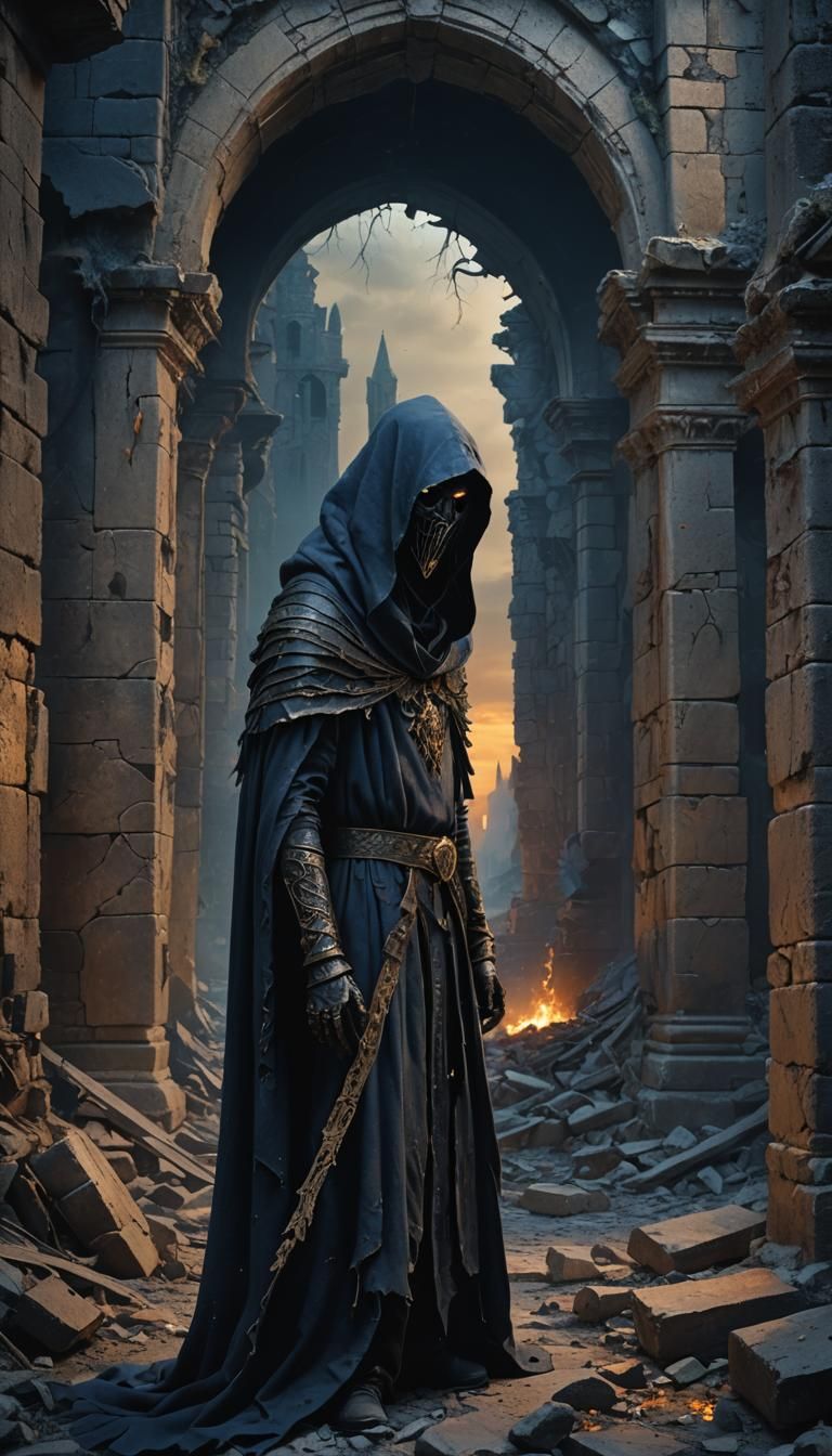 Forsaken Wraith Portrait in Dark Fantasy Style