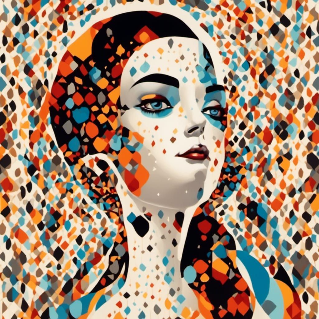 Strange Faces in Scribbly Ink Pen Style