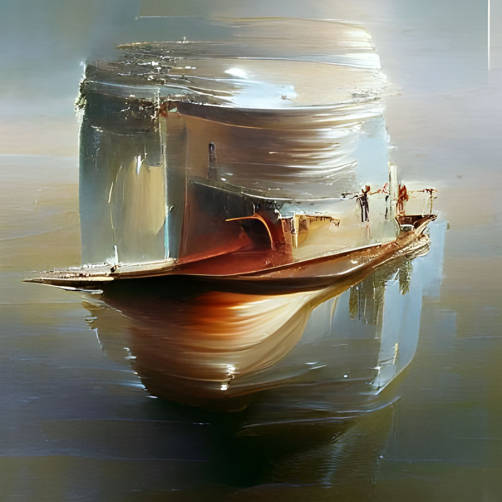 Minimalist Oil Painting in Gurney Style