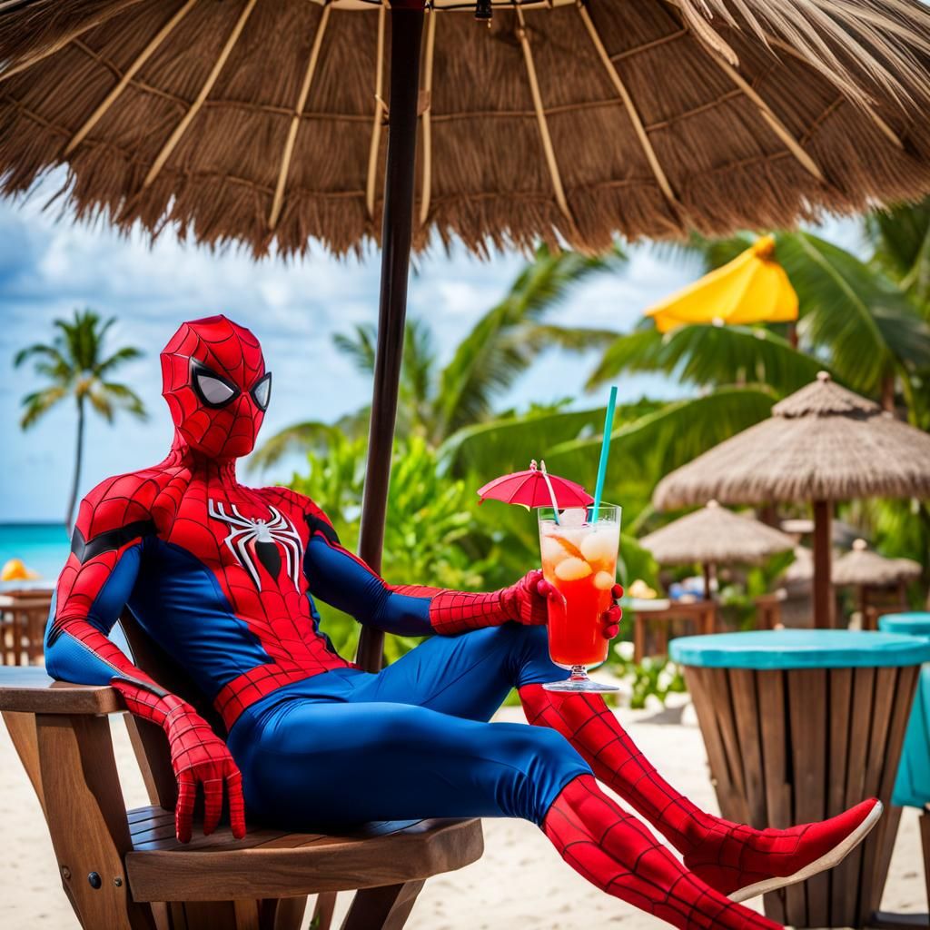 Spiderman on vacation