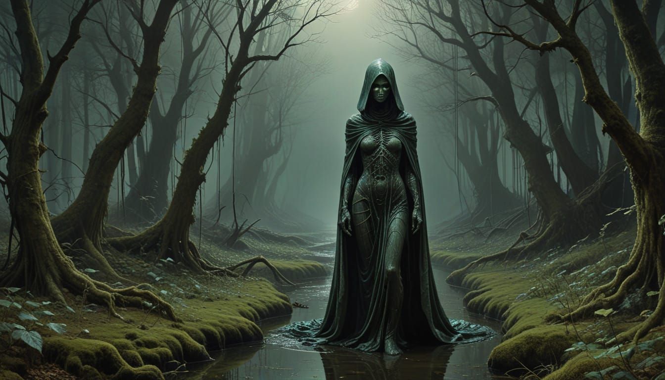 Ethereal Fairy Woman Emerges from Mexico's Emerald Thicket i...