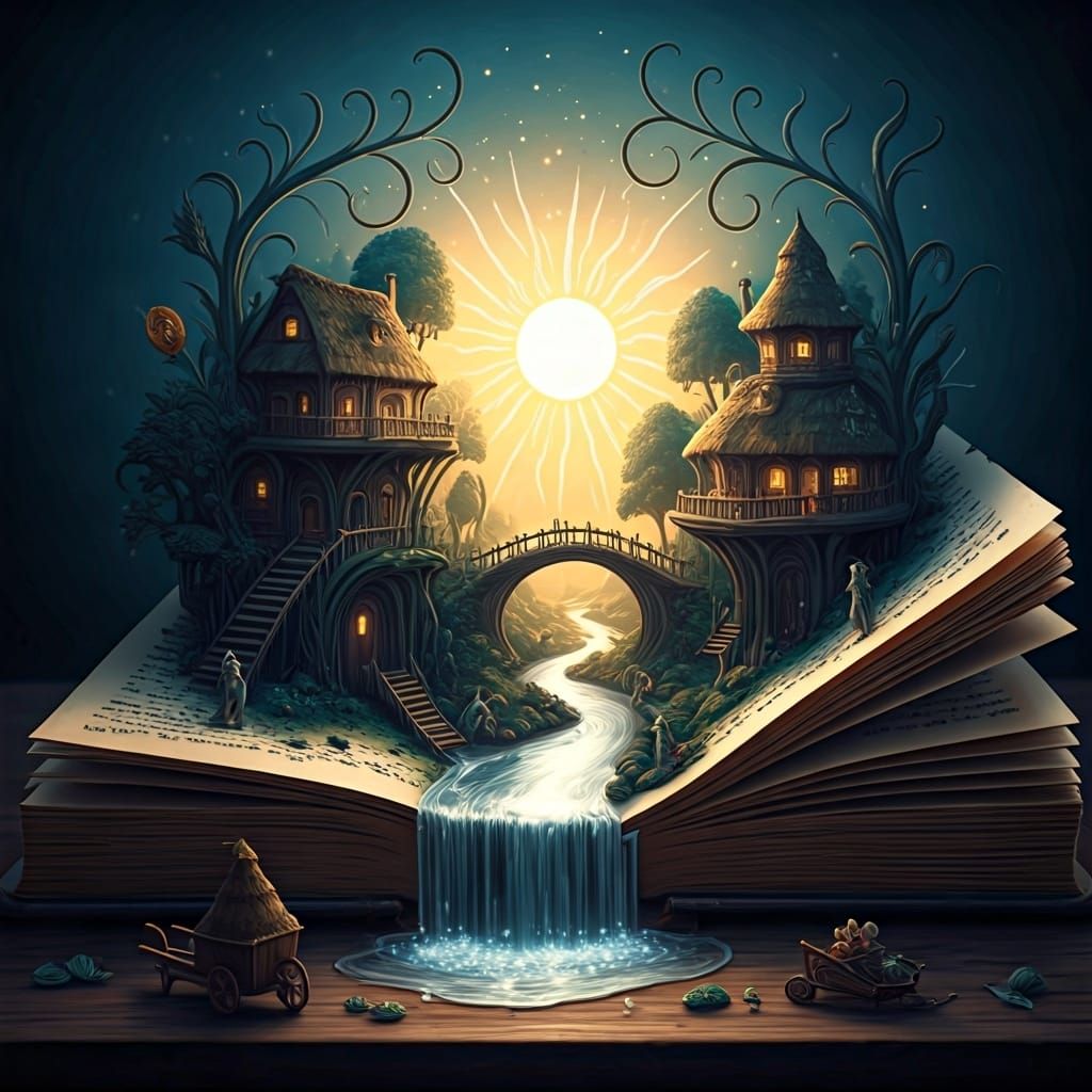 Miniature World Hidden Inside Ancient Book