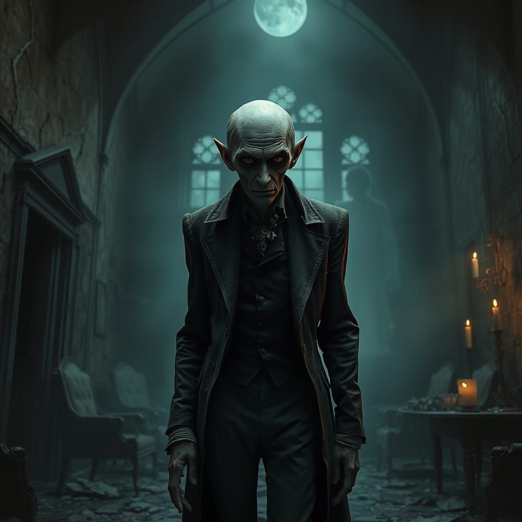 Gothic Aristocrat in a Haunted Mansion