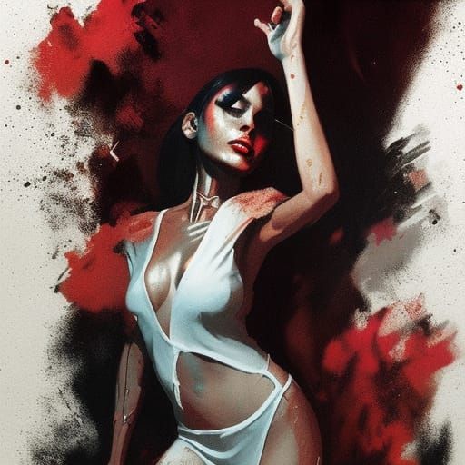 Sinister Disco Scene by Greg Rutkowski