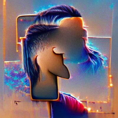 Simple Silhouette Profile Graphic