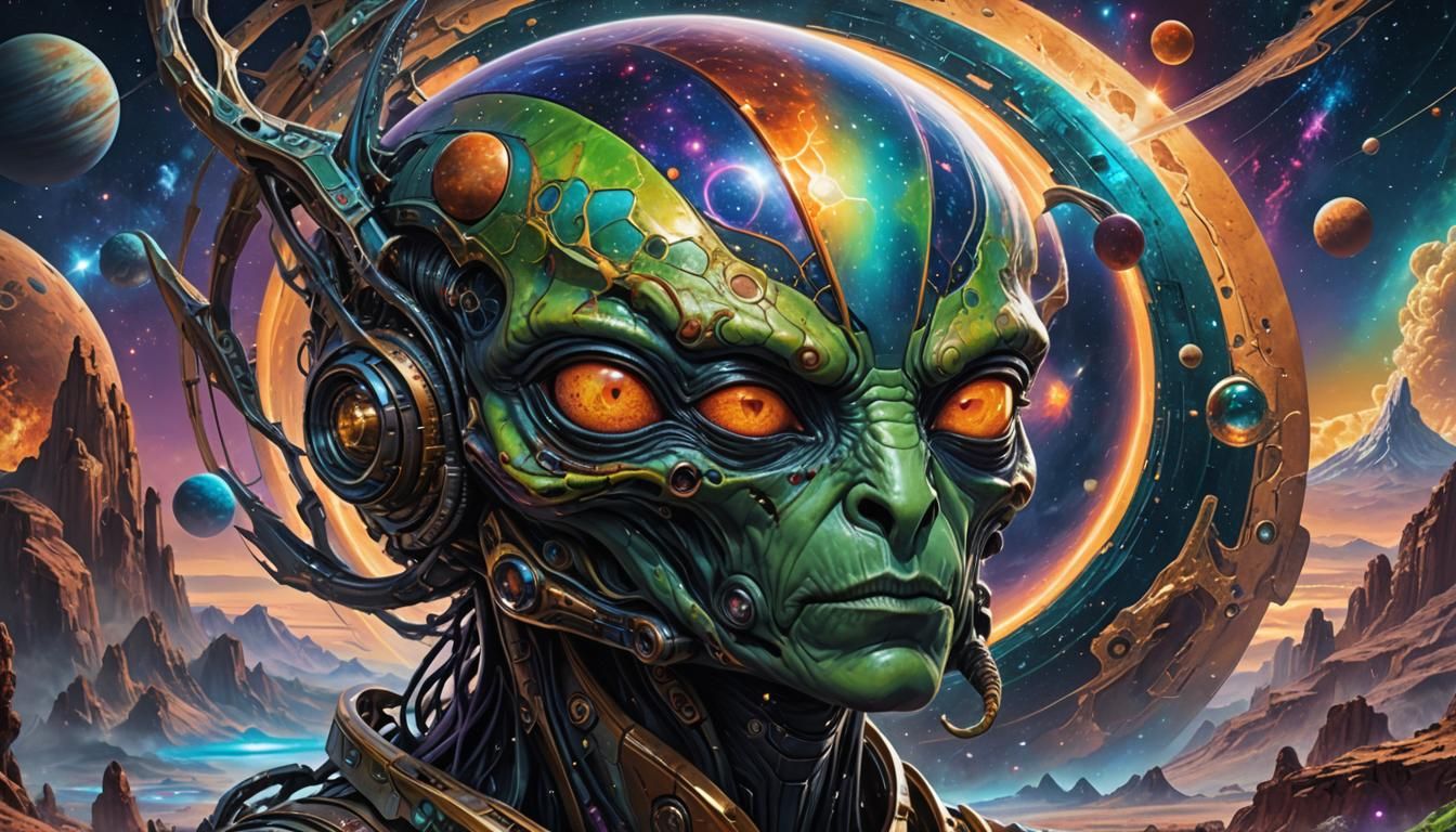 Astral Alien Landscape: Sci-Fi Fantasy Dreamworld