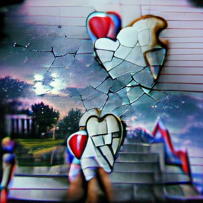 Surreal Broken Heart Dreamscape
