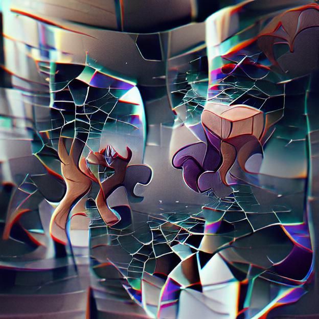Fractured Dimensions: An Abstract Reality