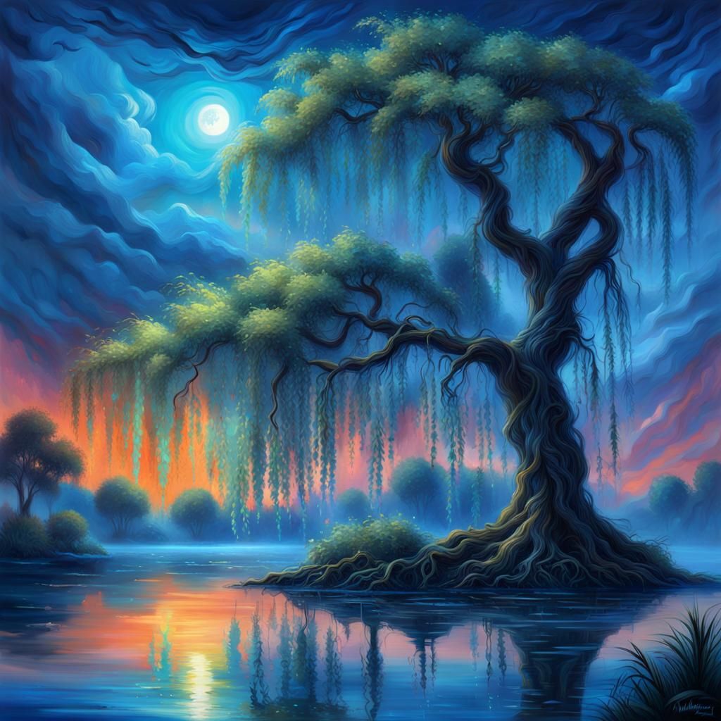 Blue Weeping Willow