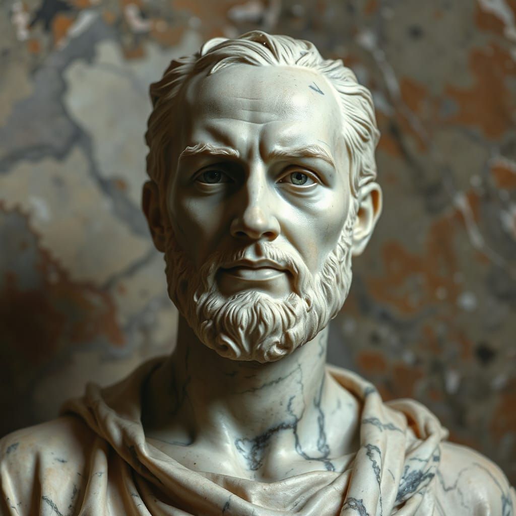 Classical Marble Bust Portrait