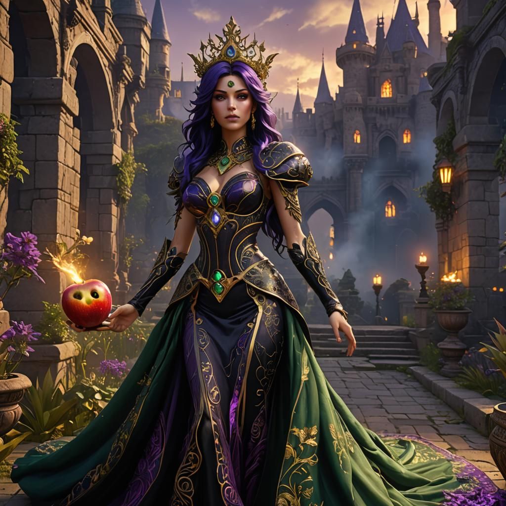 Goddess Eris in Tigridia Garden at Sundown