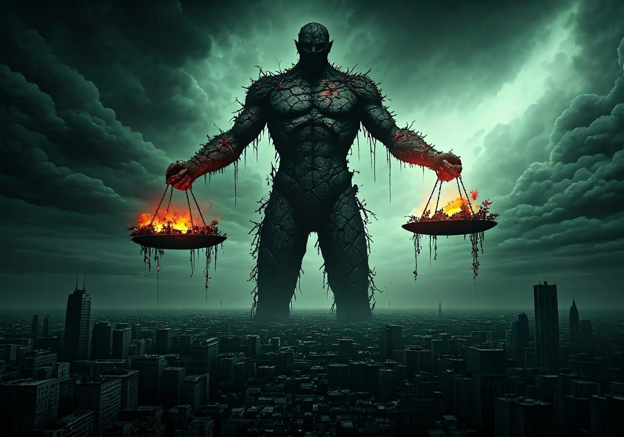 Dark Metropolis: Balance of Destruction and Loss